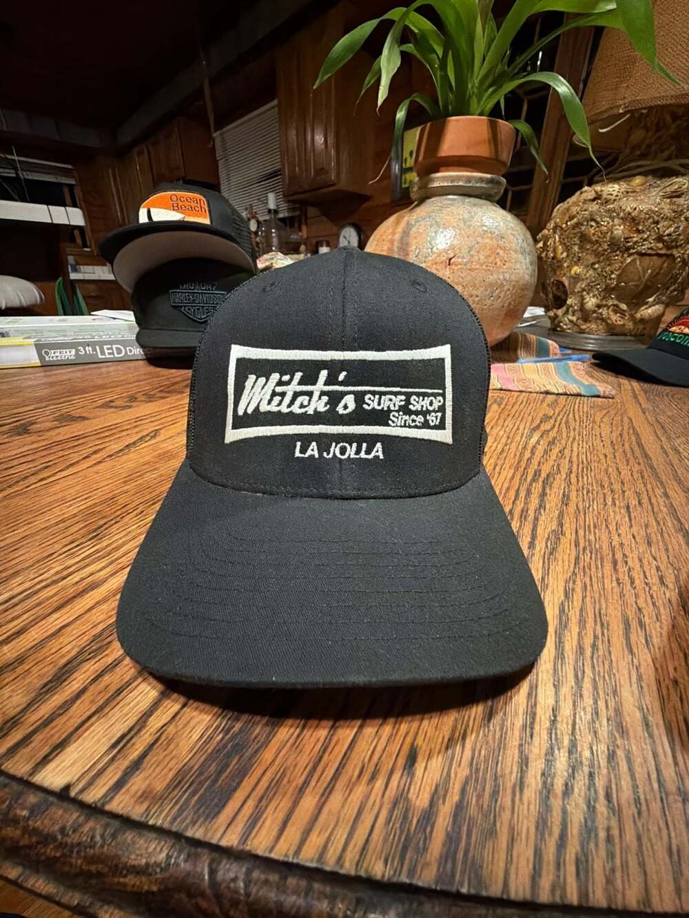 Mitch's Surf Shop La Jolla Trucker Cap Black